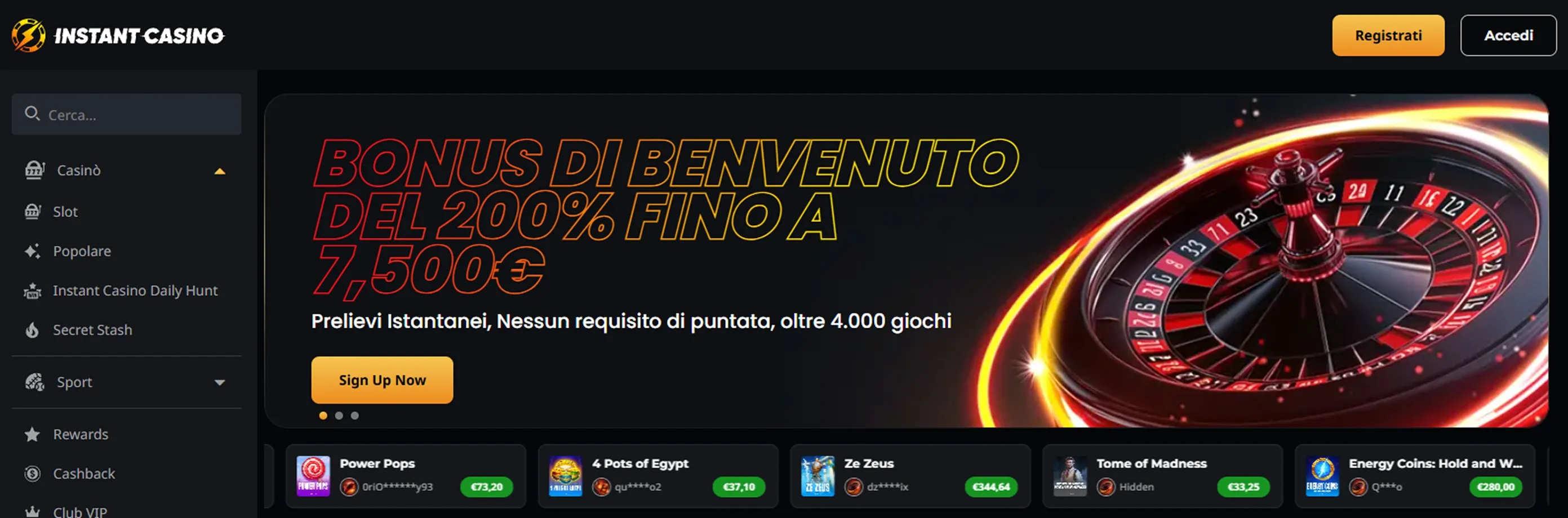 Instant Casino Instant Casino